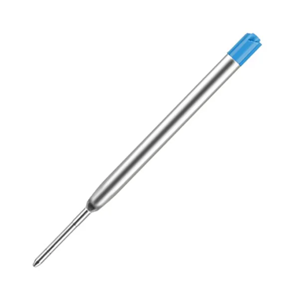 Office 1 Пълнител за химикалка, тип Parker, метален, 0.5 mm, син