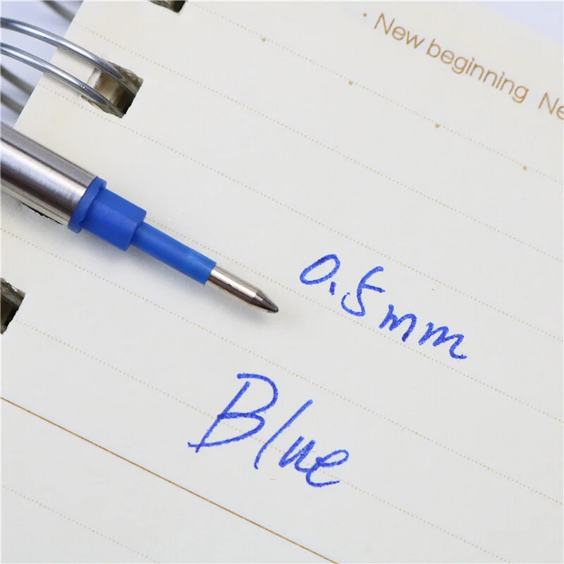Office 1 Пълнител за ролер, тип Parker, метален, 0.5 mm, син