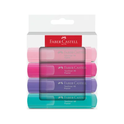 Faber-Castell Текст маркер 1546, пастелен, 4 цвята