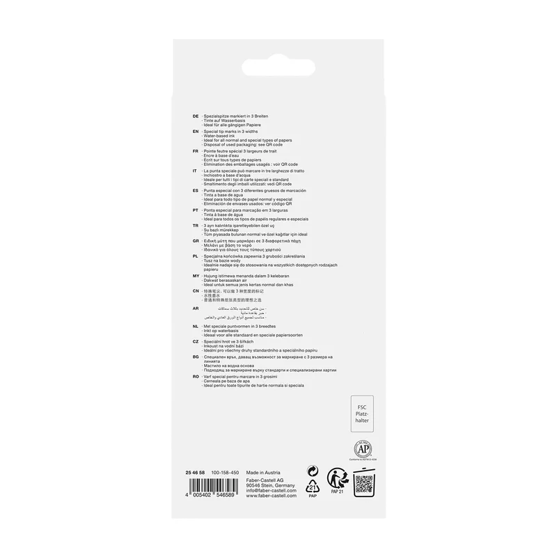Faber-Castell Текст маркер 1546, пастелен, 8 цвята