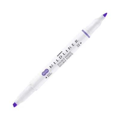 Zebra Текст маркер Mildliner Cool & Refined, двоен, лилав