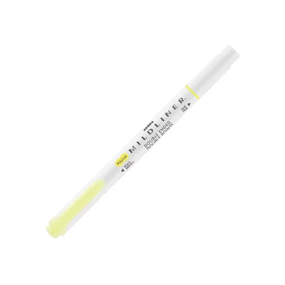 Zebra Текст маркер Mildliner Fluorescent, двоен, жълт