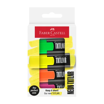 Faber-Castell Текст маркер TXTLNR, мини, неон, 4 цвята