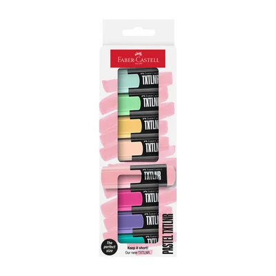 Faber-Castell Текст маркер TXTLNR, мини, пастелен, 8 цвята