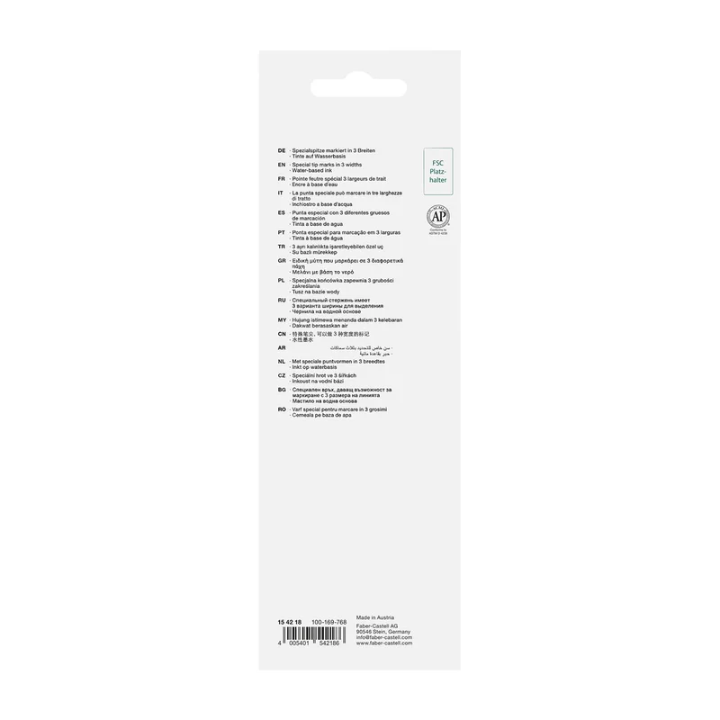 Faber-Castell Текст маркер TXTLNR, мини, пастелен, 8 цвята