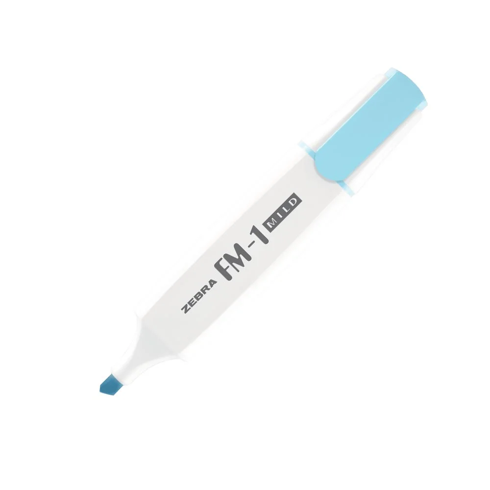 Zebra Текст маркер FM-1 Mild, 3.5 mm, син