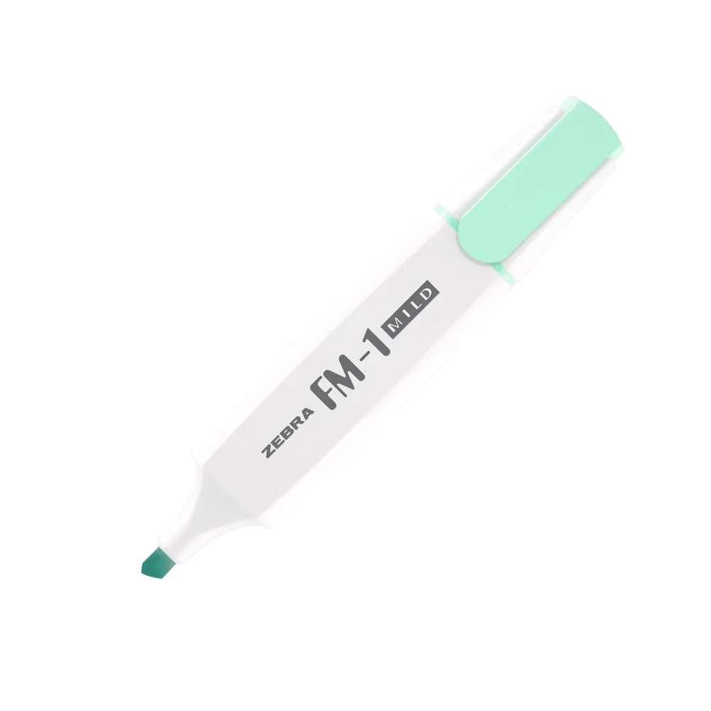 Zebra Текст маркер FM-1 Mild, 3.5 mm, синьо-зелен