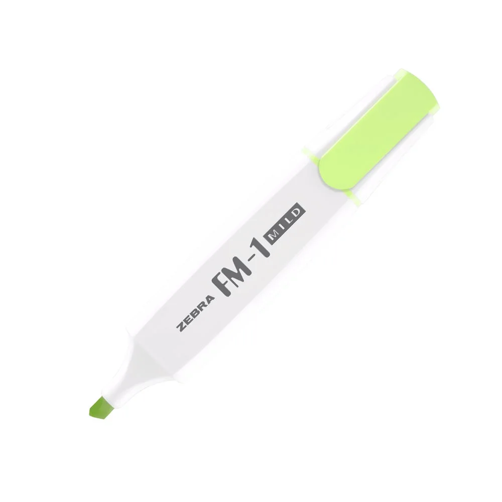 Zebra Текст маркер FM-1 Mild, 3.5 mm, зелен