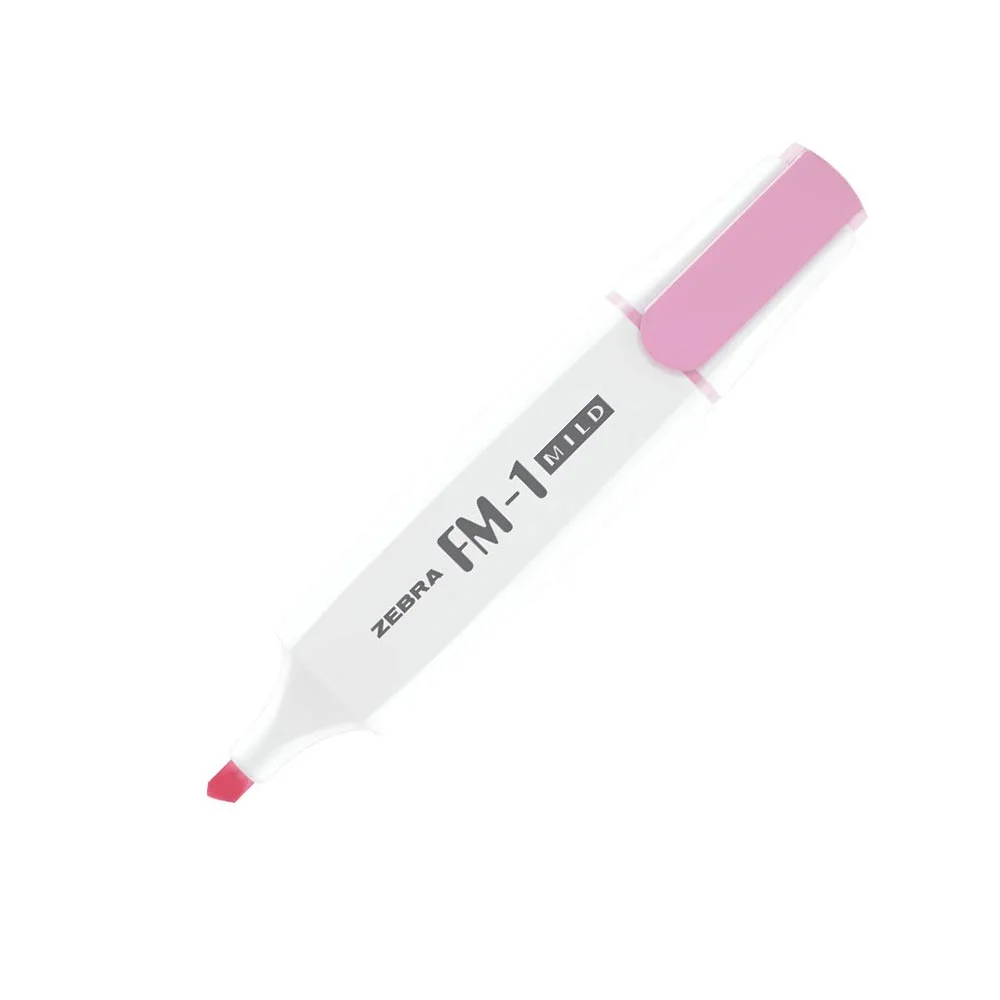 Zebra Текст маркер FM-1 Mild, 3.5 mm, розов