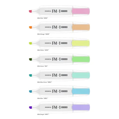 Zebra Текст маркер FM-1 Mild, 3.5 mm, розов