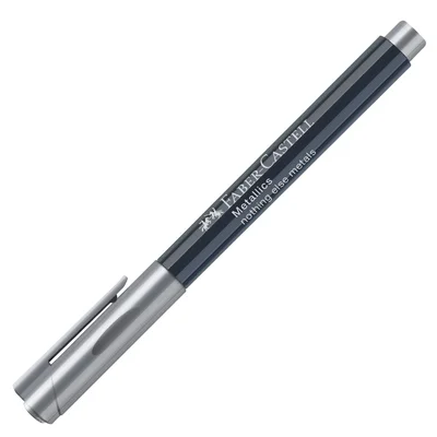 Faber-Castell Маркер, объл, 1.5 mm, металик, сребрист
