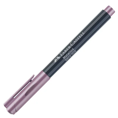 Faber-Castell Маркер, объл, 1.5 mm, металик, тъмнорозов