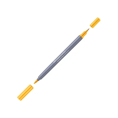 Faber-Castell Маркер Goldfaber A.Dual, № 208, средножълт хром