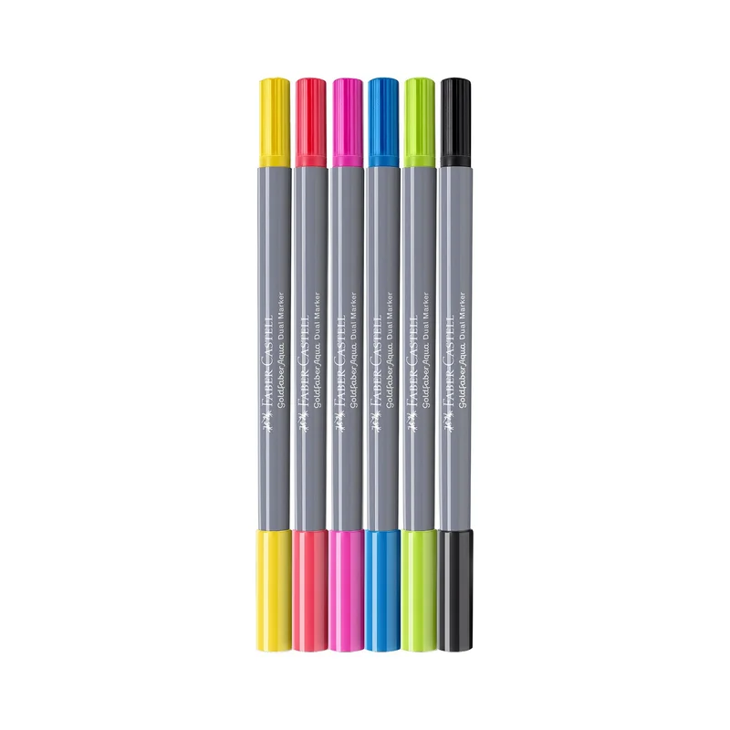 Faber-Castell Маркер Goldfaber A.Dual, 6 цвята