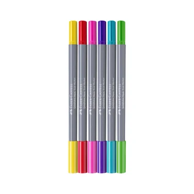Faber-Castell Маркер Goldfaber A.Dual, бонбони, 6 броя