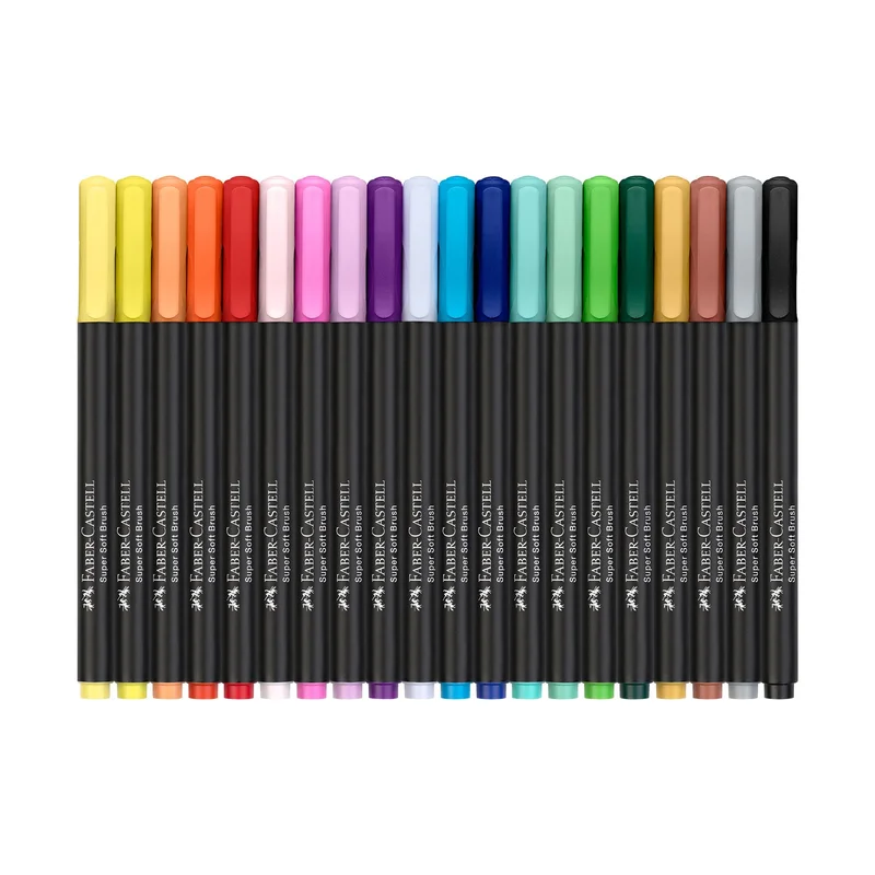 Faber-Castell Маркер-четка Black Edition, 20 цвята