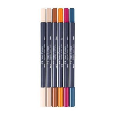 Faber-Castell Маркер Goldfaber Sketch - Manga, 6 броя