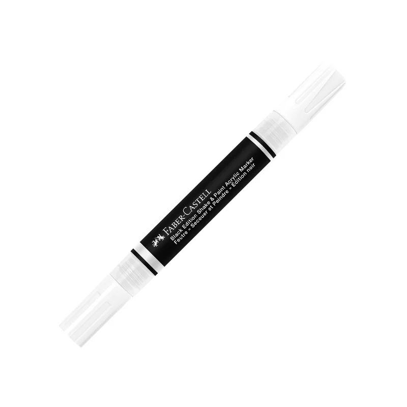 Faber-Castell Акрилен маркер Black Edition, бял
