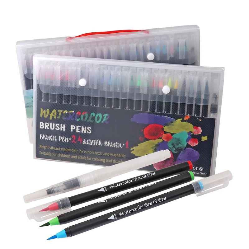 Foska Маркер-четка Brush, 24 цвята