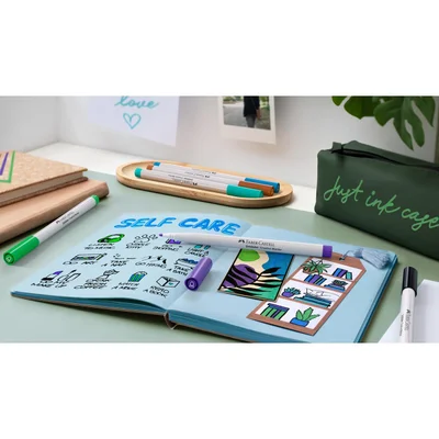 Faber-Castell Маркер Creative Haven, объл, 1.5 mm, 6 цвята