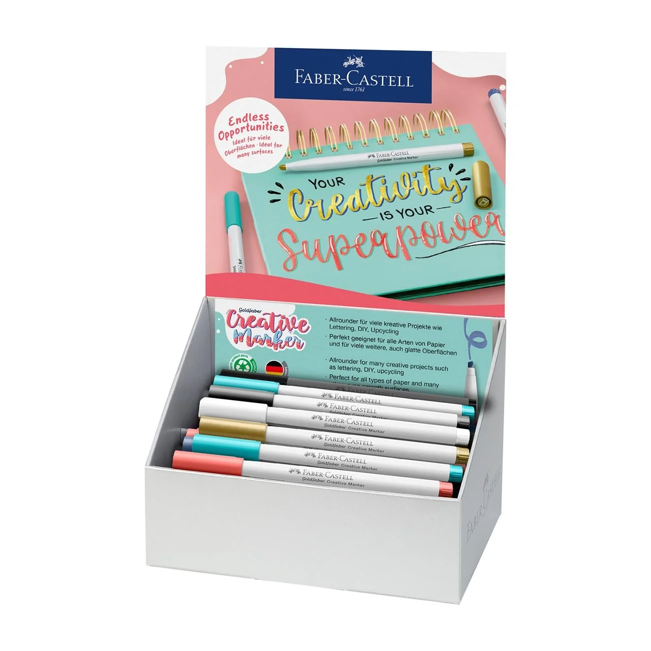 Faber-Castell Маркер за калиграфия Creative, асорти, 50 броя