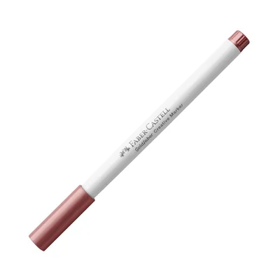 Faber-Castell Маркер Creative, объл, 1.5 mm, № 593, наситеночервен металик