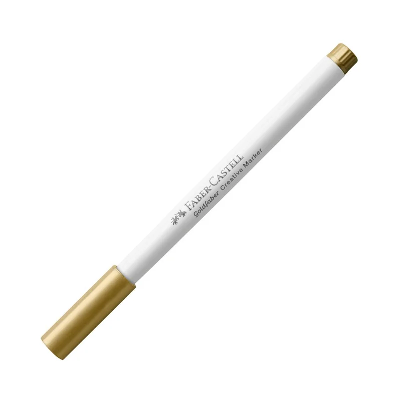 Faber-Castell Маркер-четка Creative, № 550, златист металик