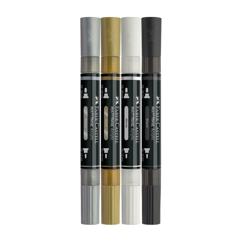 Faber-Castell Акрилен маркер Multimark Classics, 4 цвята