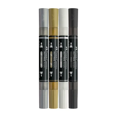 Faber-Castell Акрилен маркер Multimark Classics, 4 цвята