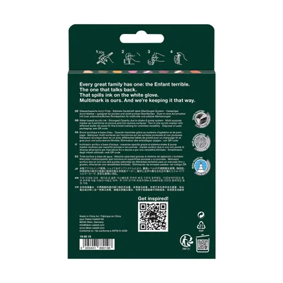 Faber-Castell Акрилен маркер Multimark Flame, 6+2 броя