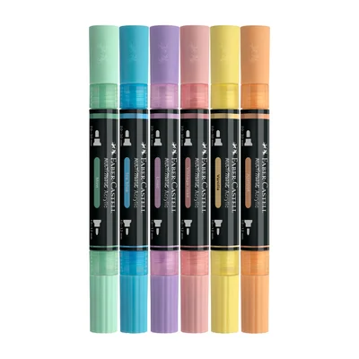Faber-Castell Акрилен маркер Multimark Pastel, 6 цвята
