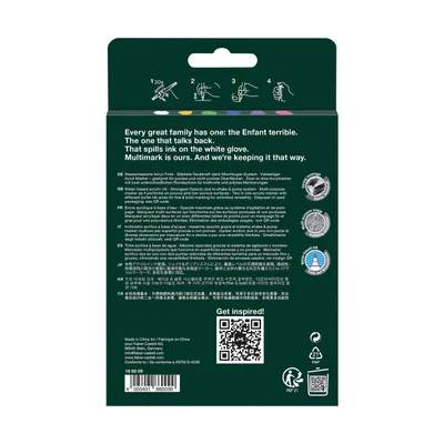 Faber-Castell Акрилен маркер Multimark Vibrant, 6 цвята