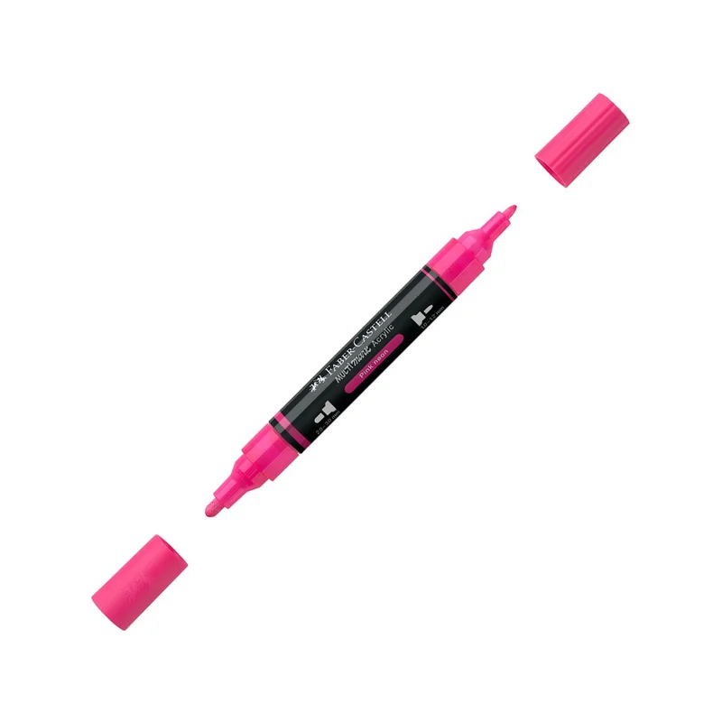 Faber-Castell Акрилен маркер Multimark, № 253, неоноворозов