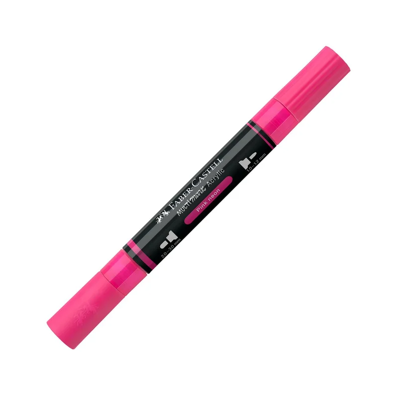 Faber-Castell Акрилен маркер Multimark, № 253, неоноворозов