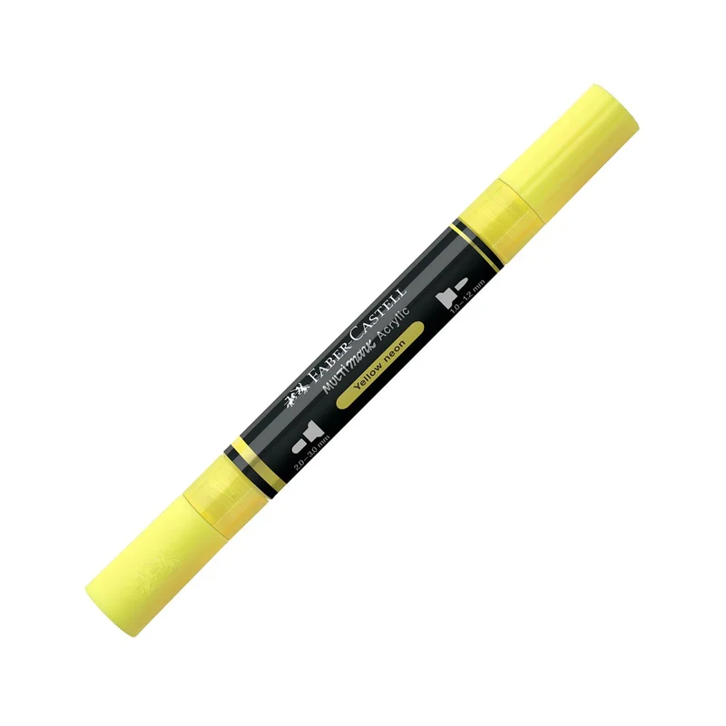 Faber-Castell Акрилен маркер Multimark, № 256, неоновожълт
