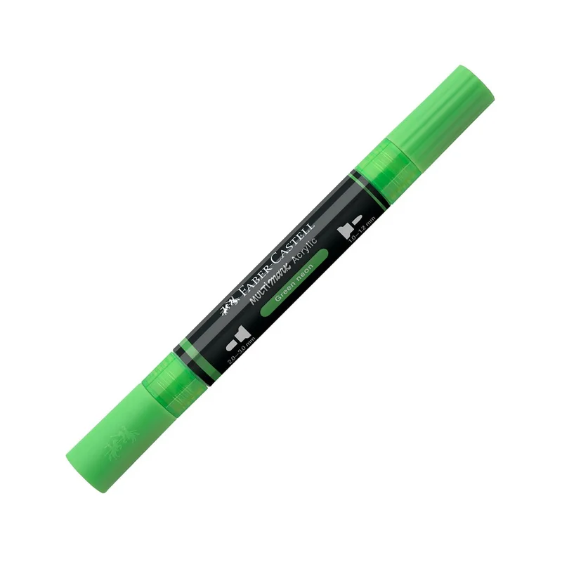 Faber-Castell Акрилен маркер Multimark, № 257, неоновозелен