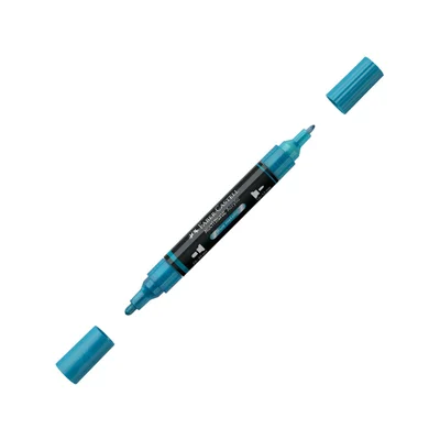 Faber-Castell Акрилен маркер Multimark, № 292, син металик