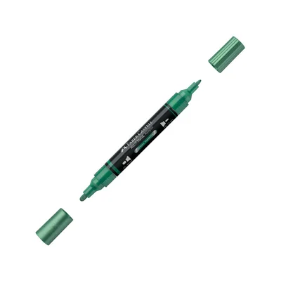 Faber-Castell Акрилен маркер Multimark, № 295, зелен металик