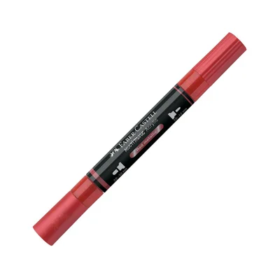 Faber-Castell Акрилен маркер Multimark, № 296, червен металик