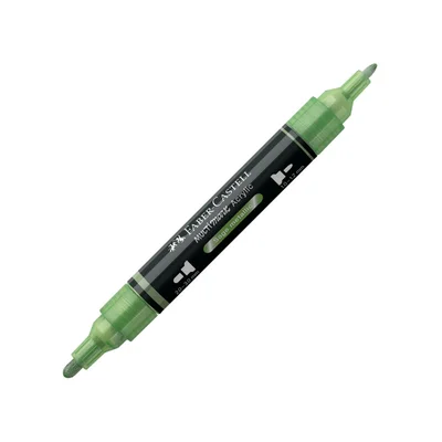 Faber-Castell Акрилен маркер Multimark, № 298, сивозелен металик