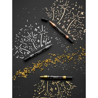 Faber-Castell Акрилен маркер Multimark Mirror, 3 броя