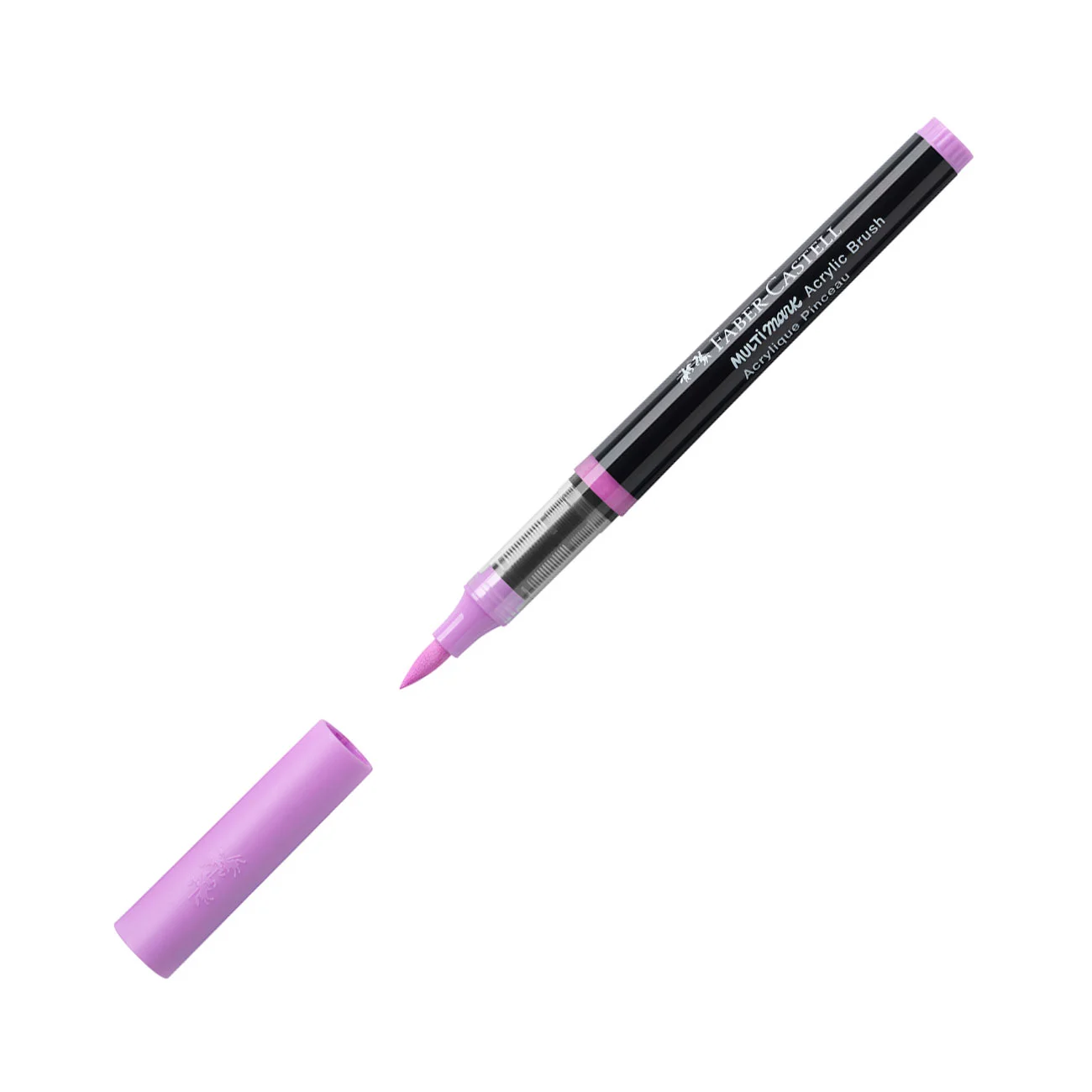 Faber-Castell Маркер-четка Multimark, акрилен, светла маджента