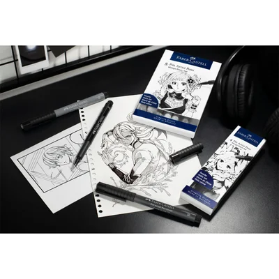 Faber-Castell Тънкописец Pitt Artist Pen, Drawing Manga, 4 броя (XS, F, S, B)