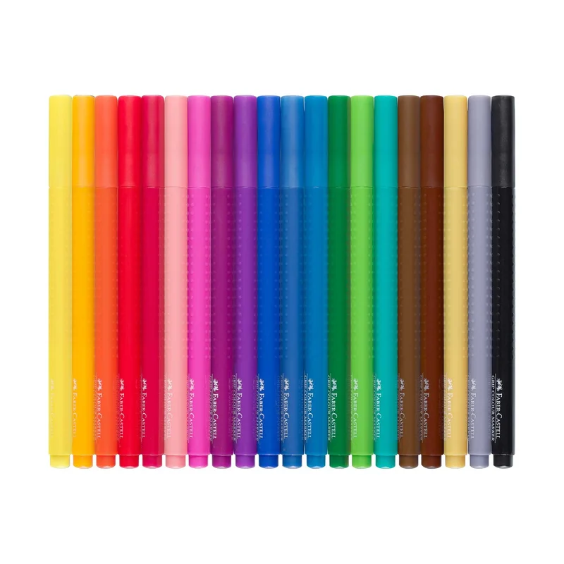 Faber-Castell Флумастери Grip, 20 цвята