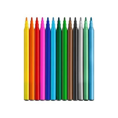 Faber-Castell Флумастери Динозавър, 10 стандартни и 3 металикови цвята