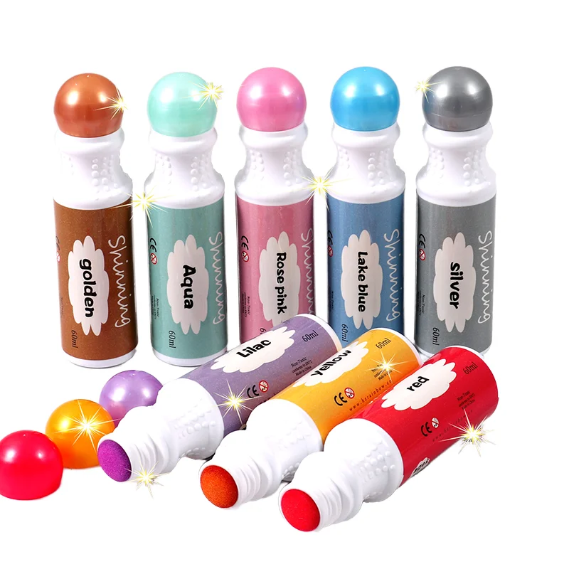 Foska Флумастери Bright Washable Dot, 8 цвята