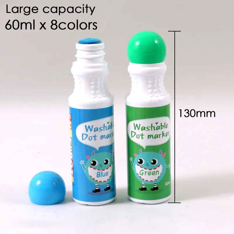 Foska Флумастери Washable Dot, 8 цвята