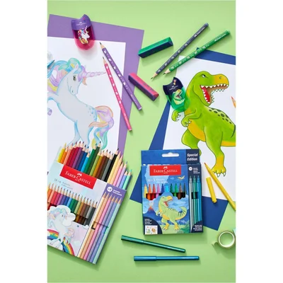 Faber-Castell Молив Динозавър, чернографитен, НВ, син