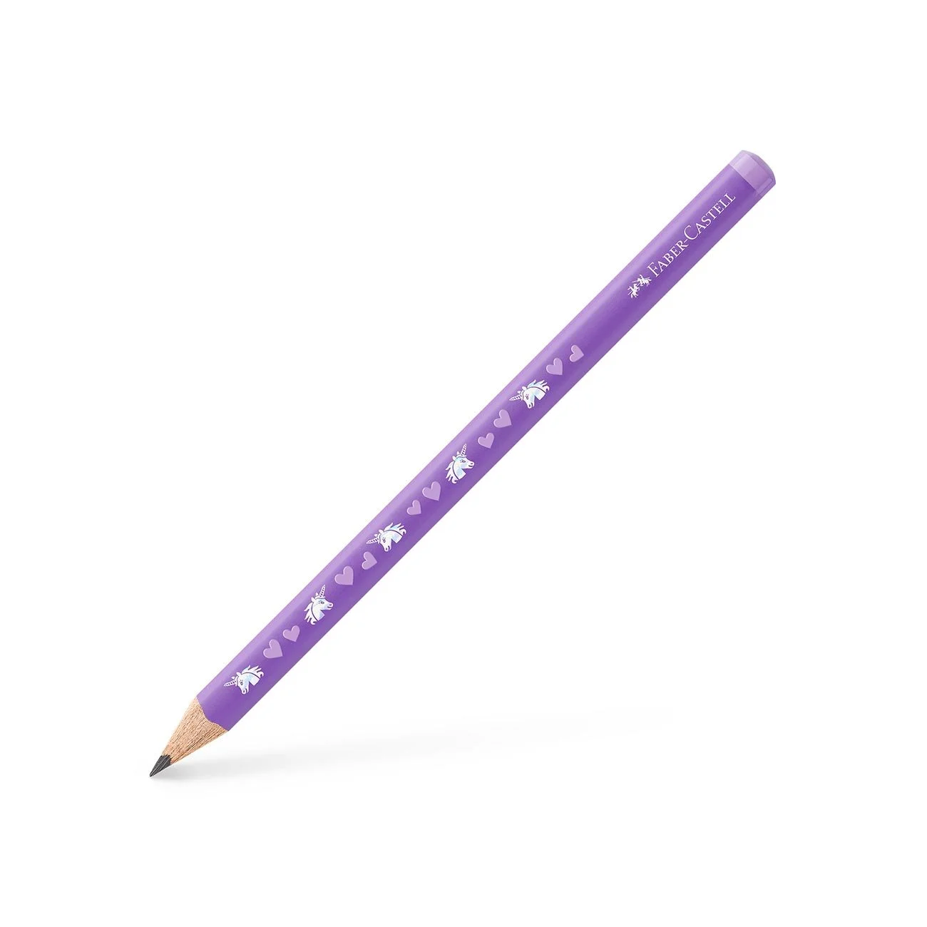 Faber-Castell Молив Jumbo Еднорог, чернографитен, НВ, лилав