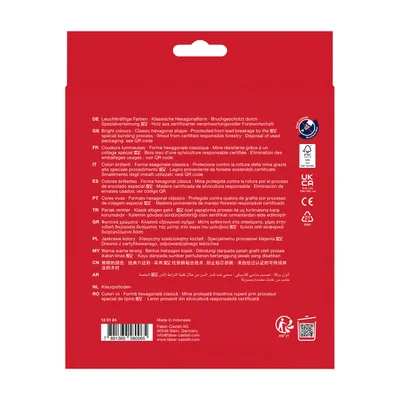 Faber-Castell Цветни моливи Замък, 24 цвята